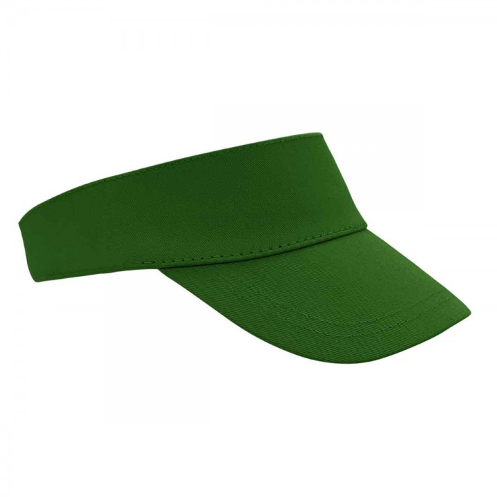 Haki Yeşil Pamuk Gabardin Outdoor Visor Promosyon Tenisçi Şapkası